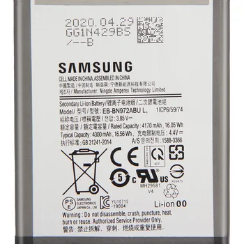 SAMSUNG Originálne Náhradné Batéria EB-BN972ABU Pre Samsung GALAXY Note 10+ Note10Plus SM-N975F SM-N975F/DS 4300mAh