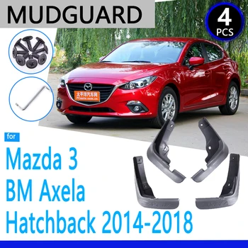 Blatníky vhodné na Mazda 3 BM Axela Hatchback 2016 2017 2018 Auto Príslušenstvo Mudflap Blatník Auto Náhradné Diely