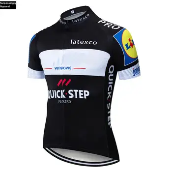 2019 Najnovšie Tím BLACK Quick Step Cyklistika Dres Mužov Cyklistické Oblečenie Ropa Ciclismo Jersey Pro Požičovňa Bicyklov Oblečenie Sady 12D