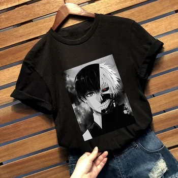 Anime Tokio Vlkolak T-Shirt Japonsko Otaku T-Shirt Mužov Bežné Tričká Krátky Rukáv Tees Streetwear Tričko