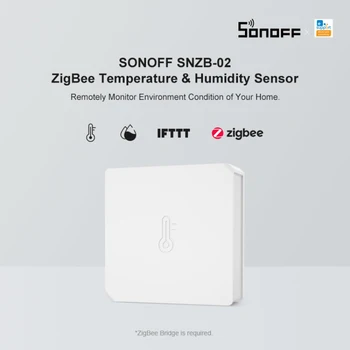SONOFF SNZB-02 - ZigBee Teplota A Vlhkosť, Senzor Pracovať S SONOFF ZigBee Most Dát v Reálnom čase Skontrolovať Cez APP EWeLink