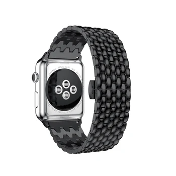 Luxusná nerezová oceľ remienok pre apple hodinky kapela 44 mm 38 mm iwatch kapela 42mm 40 mm correa náramok watchband pre apple hodinky 4 3