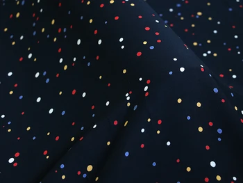 100 cm*145 cm Candy Hodváb Viskózový Textílie Polka Dot Mäkké Detí Šaty Materiál Lete