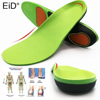 EiD Vysokej Kvality EVA Protetických Stielka Pre Ploché Nohy Arch Ortopedické Topánky Jediným Vložky Pre Mužov A Ženy, Obuvi Podložky XO nohu