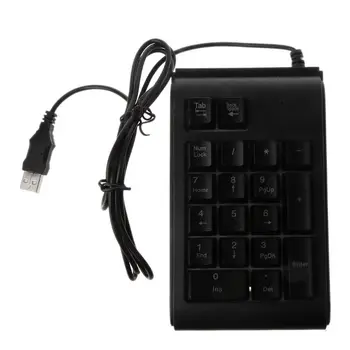 Tri Farby RGB Podsvietenie USB Wired Keyboard Nepremokavé Číslo Pad Numerická Klávesnica Mini Num Multifunkčný Digitálny Keyboard