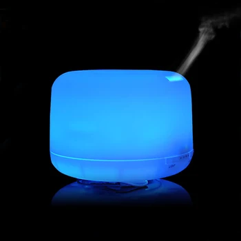Domácnosti 7 Farby Dúhy LED Light 500 ML Klasické Prenosné Aróma Difuzér, Ultrazvukový Zvlhčovač Esenciálny Olej Difúzor