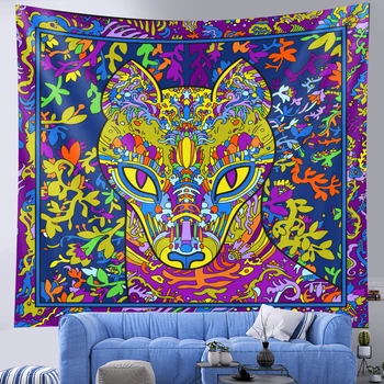 Posvätné zviera stene visí čiar Hippie České dekorácie Mandala gobelín yoga mat spálňa domáce dekorácie matrac