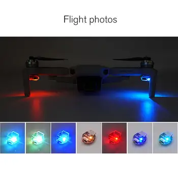Pre kolesá Mavic Mini LED Svetlá Nočné Lietanie Lampa Signálnych Svetiel v 7 Farebných DIY Nabíjateľná Pre DJI Mavic Drone Rozšírenie Príslušenstvo