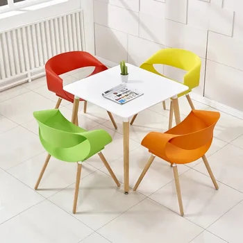 Domov jedálenský stôl obdĺžnik tabuľka Biela farba tabuľka na nohy buk kuchynský stôl moderný stôl 120*60 cm pre ruskú rodina