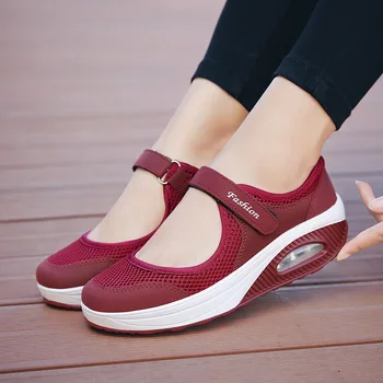 2021 Módne Ženy Ploché Topánky Platformu Žena Priedušný Oka Ležérne Topánky Moccasin Zapatos Mujer Dámy Lodné Topánky chaussures
