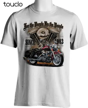 Nové Letné Vysokej Kvality Tee Tričko Pre Ľudí, Vyrobený Američania Od roku 1903 Biker T-Shirts Americké Motocykle T-shirt