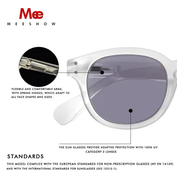 Meeshow slnečné Okuliare Ďalekozrakosť Okuliare Pánske Ženy Sivá Objektív s Diopter Čítanie Slnečné Okuliare UV400 Sunreader 1513 +1.0 +1.5 +2.0