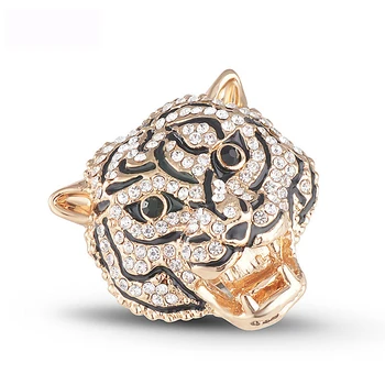Veľkoobchod Tiger Crystal Prst Krúžky Muž Príslušenstvo Krúžok Módne Šperky Milenca Klenot, Výročia, Narodeniny, Party Dary