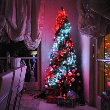 Vianočný Strom Dekorácie Vianoce Zariadených Svetlá Vlastné LED Reťazec Svetlá Aplikáciu Diaľkové Ovládanie Svetla