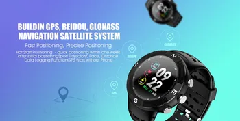 BINSSAW 2019 Nový Vodotesný IP68 GPS Smart Hodinky F18 Farebný Displej Veľký Batérie Počuť tepu Muži Ženy Šport Smartwatch+BOX