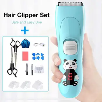 Elektrické Hair Clipper Set USB Nízka Hlučnosť Vlasov Zastrihávač na Vlasy Rezací Stroj S 3KS Sprievodca Stierky, Baby, Deti, Kaderníctvo Vlasy Shavin