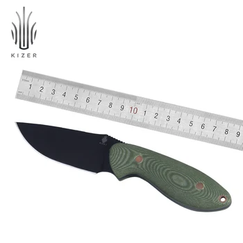 Kizer pevnou čepeľou noža 1022A2 bushcraft pevné nože pre lov užitočné zelená edc nôž ručné náradie