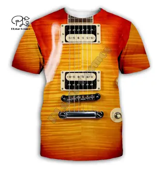 Gitarové umenie, Hudobné nástroje, 3D full tlač fashion tričko Unisex hip hop štýl tričko streetwear príležitostné letné štýl-1