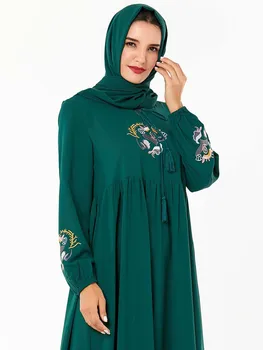 Dubaj Moslimských Marocký Abaya Šaty Žien Jubah Kaftane Veľká Hojdačka-line Hidžáb Šaty Turecko Kimono Islamské Oblečenie Plus Veľkosť