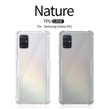 NILLKIN Prírody Transparentné mäkké TPU puzdro pre Samsung Galaxy A51 shockproof prípade zadný kryt pre Samsung A51