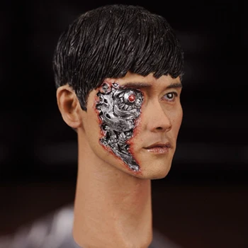 Lee Byung Hun Terminator Genisys T-1000 Boj proti Poškodeniu 16-3 KUMIK 1/6 Mužskej Hlavy Sôch Model 12 