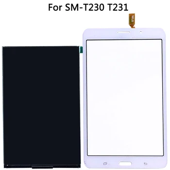 Pre Samsung Galaxy Tab 4 7.0 T230 T231 Stôl LCD Displej Dotykový Displej Sklo Senzor Digitalizátorom. Panel