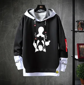 Japonsko, anime Death Note, s Kapucňou Teenagerov cosplay cartoon Kostým kabát Unisex Bežné Falošné Dvoch-Dielny Hoodies Mikina bunda