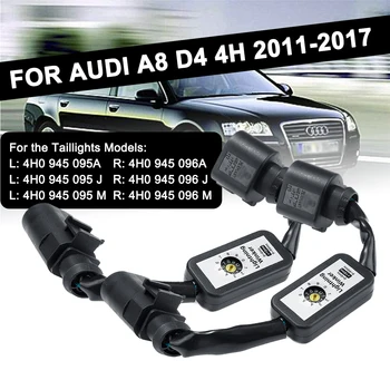 2 ks Dynamické Zase Signálu Pre Audi A8 D4 4H 2011-2017 Add-on Modul Drôt Postroj LED zadné svetlo Ukazovateľ Vľavo a Vpravo zadné Svetlo