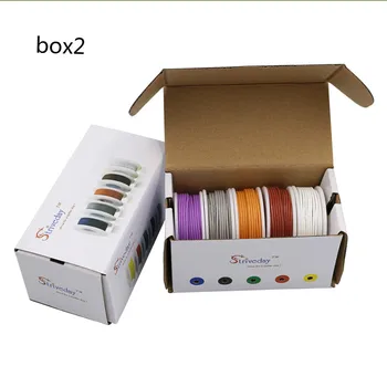 30 m 22AWG Flexibilné Silikónové Drôt, Kábel 5 farieb Mix box 1 box 2 balík Elektrických Drôtov Line Medi urob si sám