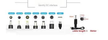 DHL zadarmo . 100ks/veľa. USB jednosmerný (DC) kábel. 5.5*2,5 mm/5.5*2.1 mm/4.0*1.7 mm/3.5*1.35 mm/3.0*1.1 MM/2.5*0.7 mm/2.0*0.6 MM/MICRO USB/MINI USB.
