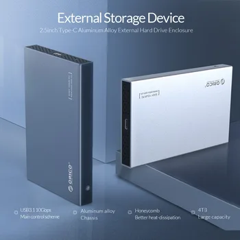 ORICO HDD Prípade 2.5 palcový SATA na USB 3.1 Typ C Gen 2 obal pre Samsung, Seagate SSD 4TB Pevného Disku Box Externý HDD Enclosure