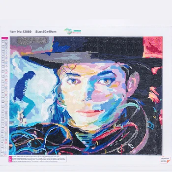Diamond Maľovanie Tanečný Kráľ Michael Jackson 5D Drahokamu Nastaviť DIY Plné Kolo Niektoré AB Vŕtať Mozaiky Kvalitné Vyšívacie Auta