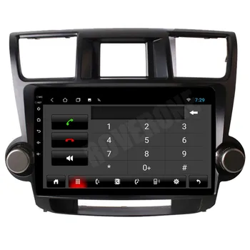 Pre Toyota Highlander Kluger 2009 - 2013 Android 10 Autoradio Auto Rádio Stereo GPS Navigácie Multimediálny Prehrávač