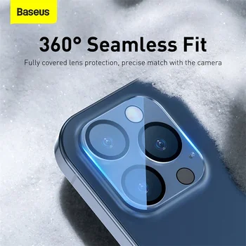 Baseus Späť Fotoaparát, Objektív Chránič Pre iPhone 12 11 Pro Max Tvrdené Sklo Objektívu Sklo Pre iPhone Objektív ochranný Film Plný Skla