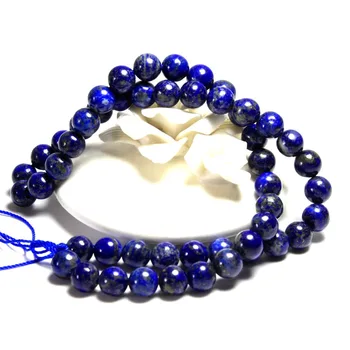 Nové AAA+ Kolo Prírodný Kameň Lapis Lazuli Korálky Pre Šperky, Takže Náramok DIY Materiál Kameň 4/ 6/8/10 /12 mm Strand 15.5