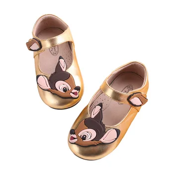 Princezná obuvi 2020 Cartoon Micky Dievčatá, Deti, pravá koža Jednej Topánky pre Batoľatá, Deti Bambi detský Obuv bambi Topánky