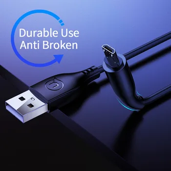 USAMS Micro USB Kábel 1m 10pcs/veľa 2A Rýchle Nabíjanie Kábel USB Sync Kábel Microusb Kábel pre Xiao redmi poznámka 4 5 Android