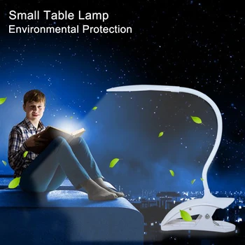 USB led knihy svetlo LED Stôl, stolná Lampa s Klip Dotykový Spínač nočné Svetlo Ochrana Očí USB Nabíjateľné LED Stolná lampa Tabuľka