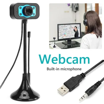720P webová Kamera, HD Webkamera,USB Ovládač Zadarmo Web Kamera so zabudovaným Redukcia Šumu Mikrofónu pre Video Konferencie Živé Vysielanie