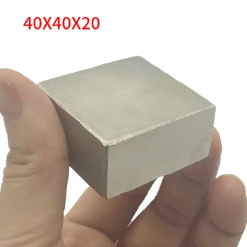 1piece 40 x 40 x 20 mm Silné Silné kvádra Magnety Neodýmu Magnet Vzácnych Zemín N52