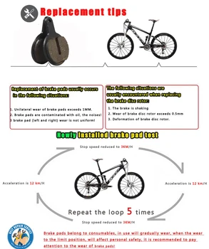 4 Páry MTB Horskej Cyklistiky Bicykel Bicykel Disk Brzdové Doštičky Pre NOVELA Lyra L10.11, MD-C500 Príslušenstvo