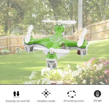 CX-10 Mini Drone 2.4 G 4CH 6 Os LED RC Quadcopter Hračka Vrtuľník Vrecku Drone s LED svetlo, Hračky pre Deti Deti