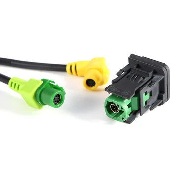 Auto USB, AUX switch kábel postroj USB audio adaptér RCD510 RNS315 pre Passat B6 B7 Golf 5 Golf MK5 6 MK6 GLAXAY Jetta 5 MK5 CC