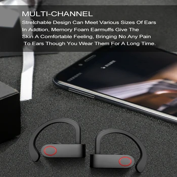 Heaton A9 Bezdrôtové Bluetooth Slúchadlá TWS Nabíjanie Políčko Bluetooth Slúchadlá V5.0 True Stereo Sweatproof Slúchadlá s Mikrofónom