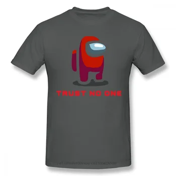 Crewmate Dôvery nikto Tlač Bavlna T-Shirt Medzi NAMI on-Line Multiplayer Sociálne Odpočet Hra Pre Mužov Streetwear Módy