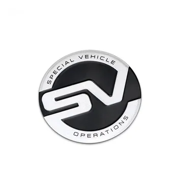 Kovové Auto Telo Nálepka pre SV Logo Land Rover defender, freelander 2 discovery Auto Styling List Kotúča, Znak, Odznak Príslušenstvo