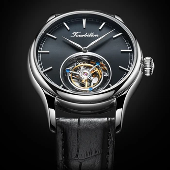 Hodinky Tourbillon GUANQIN Originálne hodinky Kostra mechanické Sapphire Pánske Hodinky Top Značky Luxusné hodiny mužov Relogio Masculino
