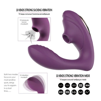 Pošvy Sania Vibrátor 10 Rýchlosť Upozorňuje Orálny Sex Sacie Stimulácia Klitorisu Ženská Masturbácia, Erotické, Sexuálne Hračky Pre Dospelých