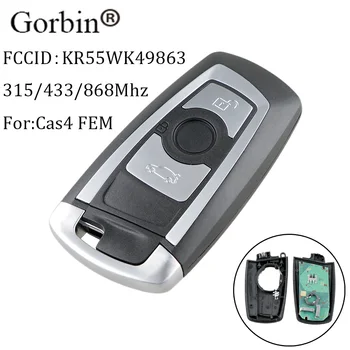 GORBIN 3Buttons Smart Remote príveskom Pre BMW CAS4+ FEM 315/433/868Mhz Pre BMW 1 2 3 4 5 6 7 Série X3 M2 KR55WK49863 kľúče od auta