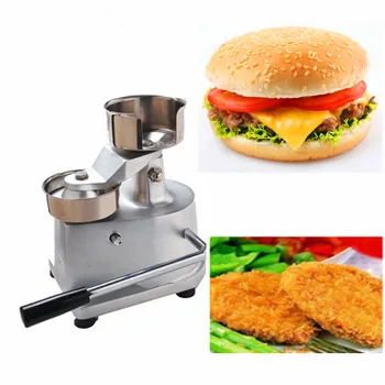 Komerčné použitie doma, manuálna hamburger patty stroj na výrobu mini burger mäso koláč tvárniacich strojov